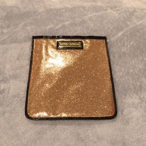 Betsey Johnson gold glitter tablet e-reader sleeve